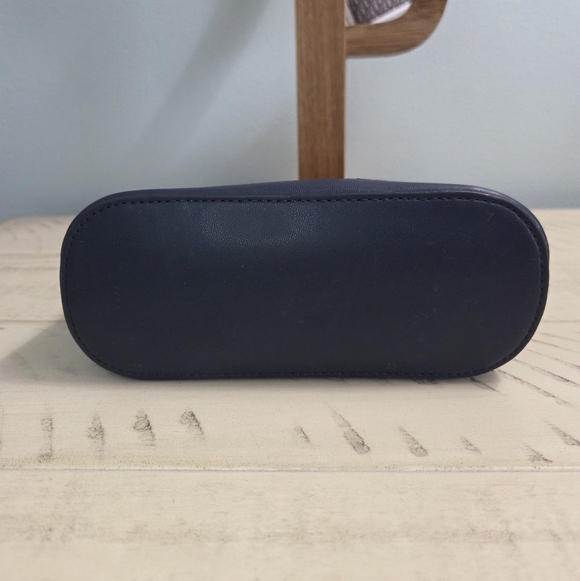 Kate Spade New York Sylvia Wildflower Bouquet Medium Dome Cosmetic Bag, NAVY EUC - Picture 7 of 10